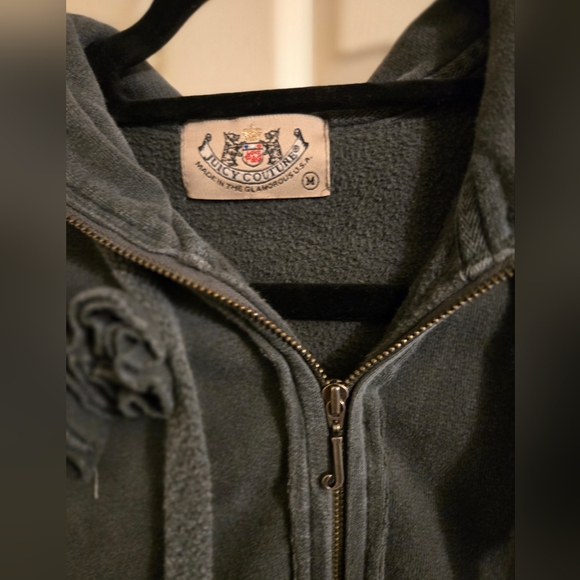 Juicy Couture | Vintage grey Short Sleeve Hoodie. ASO Gilmore Girls Rory. - Picture 7 of 13